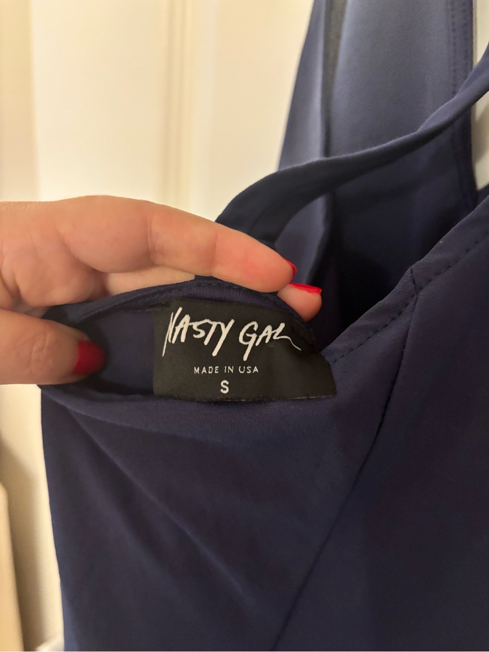 Nasty Gal Midnight Navy Halter Romper - Picture 3 of 3
